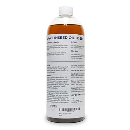 Raw Linseed Oil (32 Fl Oz)