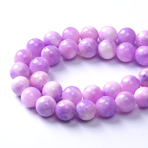 45pcs 8mm Natural Pink Starry Galaxy Persian Jade Gemstone Beads Round Loose Spacer Beads for Jewelry Making DIY Bracelets Necklaces 15"