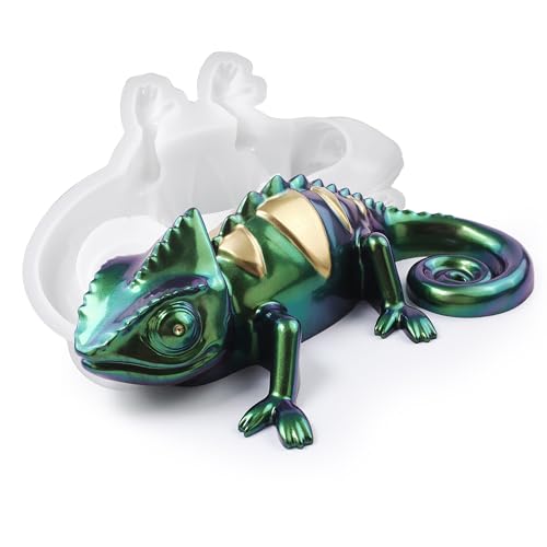 Lizard Animal Cylinder Candle & Resin Mold