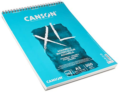 XL Watercolour 300gsm A3 Paper CP 30 White Sheets