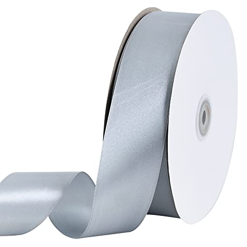 100 Yard Silver Satin Ribbon 1 (300 Foot)