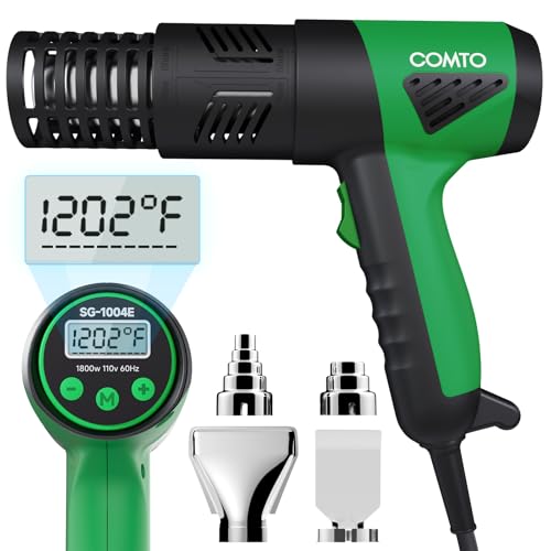 Heat Gun 1800W Variable Temperature Hot Air Gun with LCD Display
