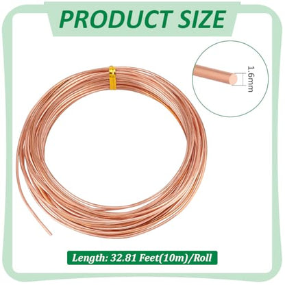 32.81 Feet Solid Copper Wire (32.81 Foot)