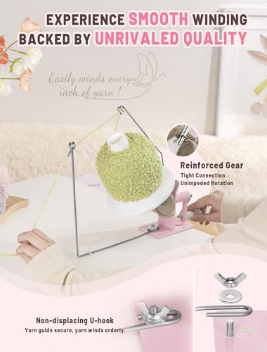 Yarn Winder Ball Winder Large Capacity for Crocheting