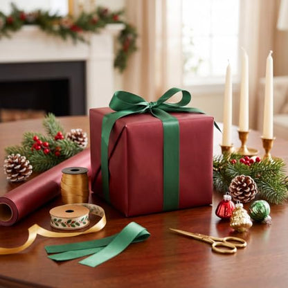 Wine Red Matte Wrapping Paper