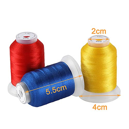 50 Spools Embroidery Machine Thread Kit (82500 Foot)