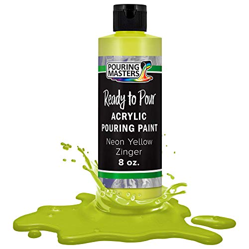 Pouring Masters Neon Yellow Ready to Pour Acrylic Pouring Paint (8 Fl Oz)