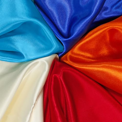 Aqua Blue Satin Fabric