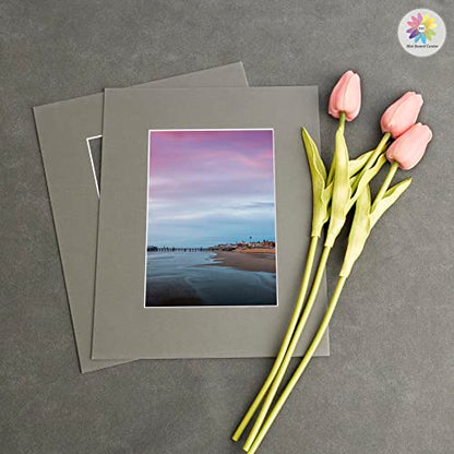 Mat Board Center 10 Pack 8x10 Photo Mats for 5x7 Picture