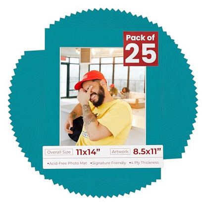 11x14 Mat for 8.5x11 Photo (25 Count)