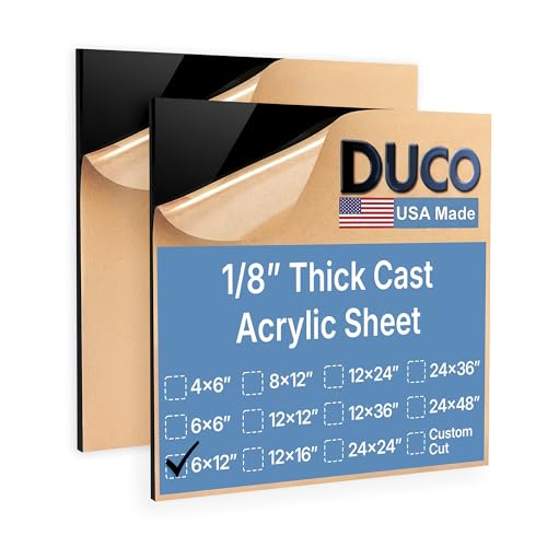 Duco Black Cast Acrylic Sheets 1