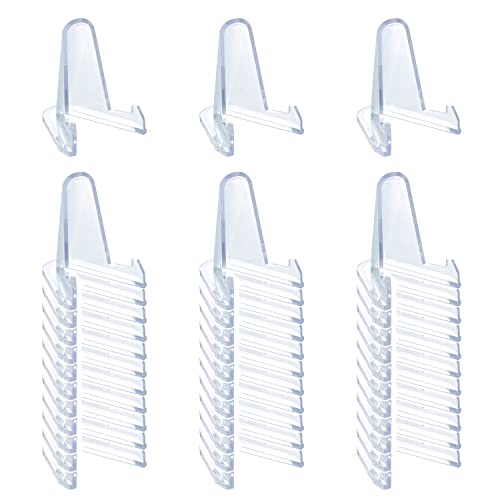 36 PCS Acrylic Display Holder Clear Display Easel Stands for Coins Capsules Phone Medals Stones Cards (36 Count)