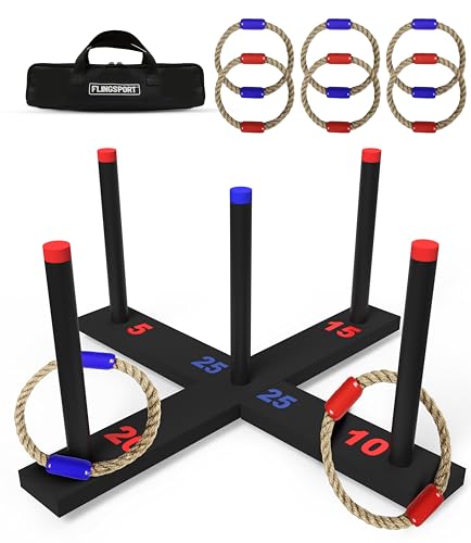 Ring Toss Game with 6 Rings & Case (7 Count)