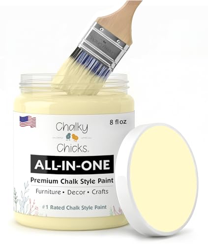 Daisy Yellow 8 Fl Oz Chalk Paint for Furniture All in One
