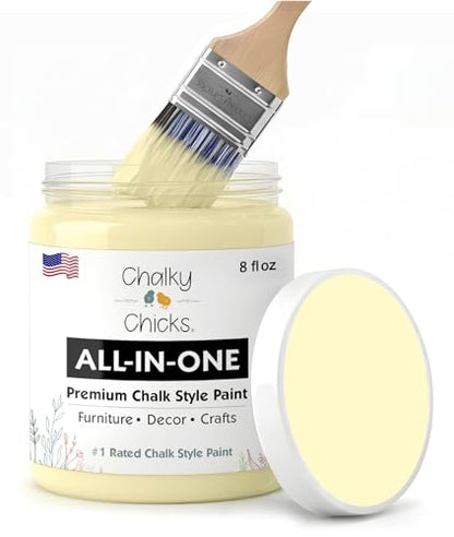 Daisy Yellow 8 Fl Oz Chalk Paint for Furniture All in One