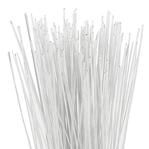 26 Gauge White Floral Wire Stem for Flower Arrangement Craft Supply