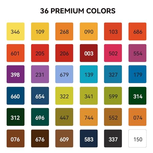 MeiLiang 36 Colors Watercolor Paint Set