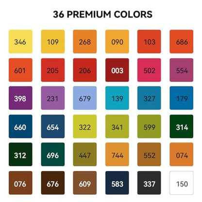 MeiLiang 36 Colors Watercolor Paint Set
