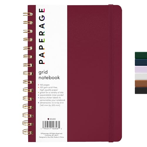 Graph Paper Spiral Notebook & Journal