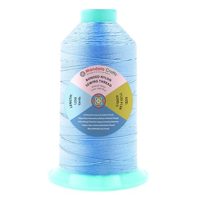 Size 138 420D T135 Light Blue Bonded Nylon Thread (3750 Foot)