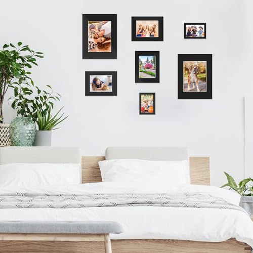 15 Pack Black Picture Mats