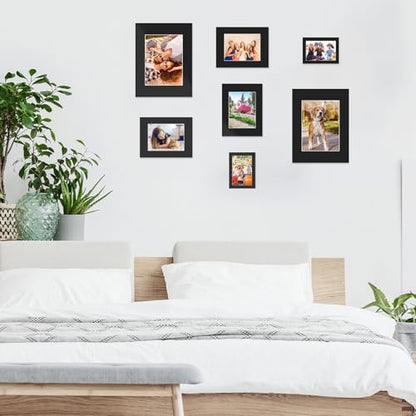 15 Pack Black Picture Mats