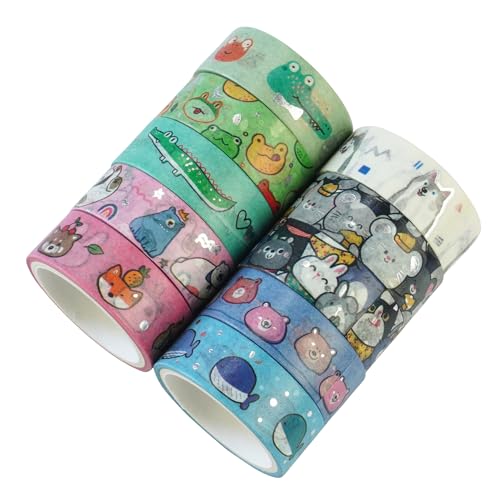 20 Rolls Cute Animals Washi Tape Set (20 Count)