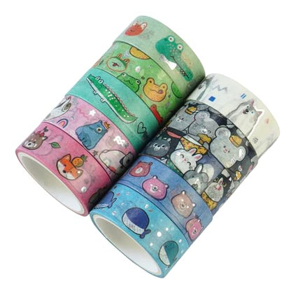 20 Rolls Cute Animals Washi Tape Set (20 Count)