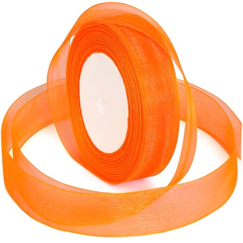 Orange Ribbon for Gift Wrapping