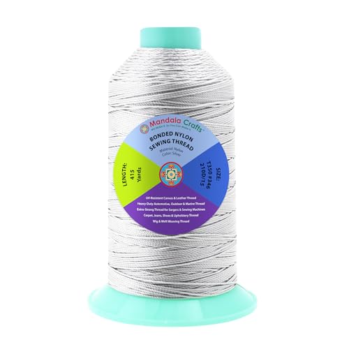 Size 346 210D T350 Silver Bonded Nylon Thread