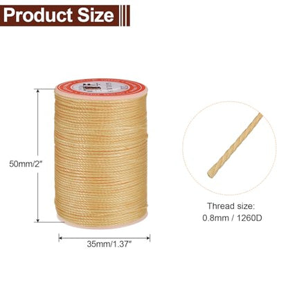 Round Leather Sewing Waxed Thread
