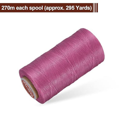 Flat Leather Sewing Waxed Thread