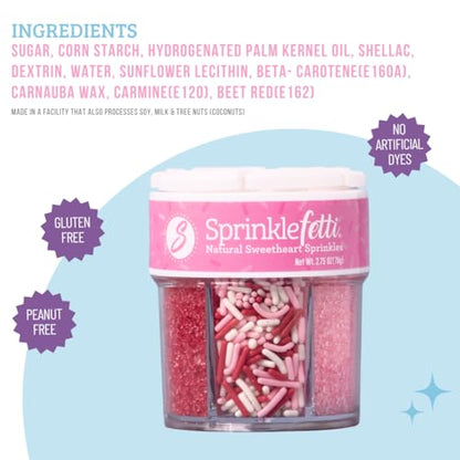 Valentines Dye Free Sprinkles (2.75 Ounce)