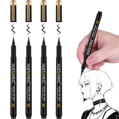 BR micro fineliner pens (4 Count)