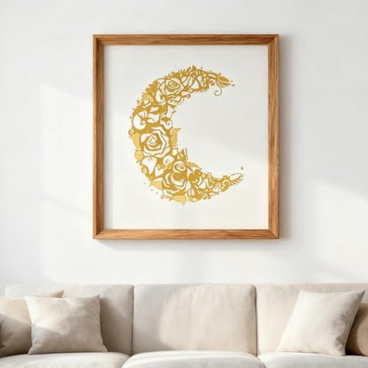 A4 Reusable Moon Flower Stencil for Painting