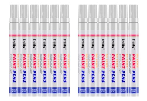 White Paint Markers (12 Count)