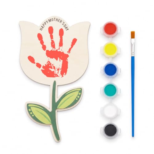 Tulip Handprint Plaque For Mother's Day