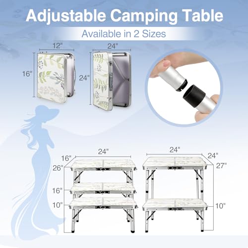 2ft Square Portable Camping Table