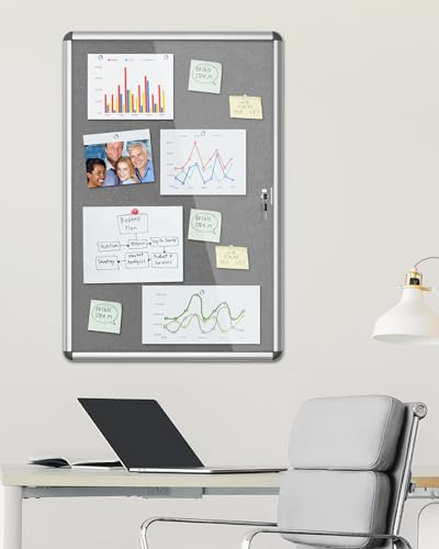 36"x24" Enclosed Bulletin Board