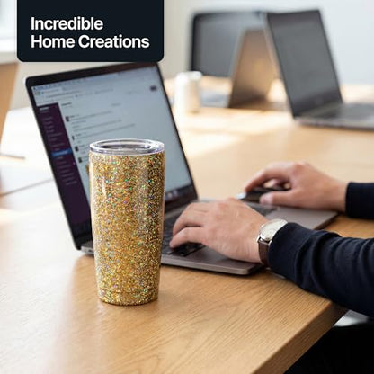Craft Glitter Shaker Gold Silver Holographic 130g Microfine (3.8 Ounce)