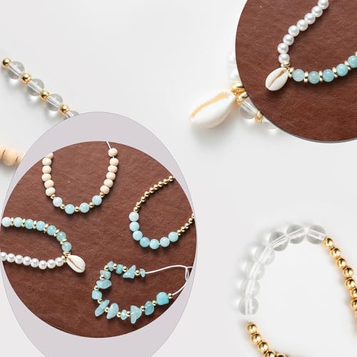 Jewelry Making Supplies Kit Natural Stone Beads for Irregular Natural Stone with for DIY Craft Bracelet Necklace Earrings for Adults