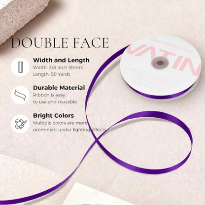Lt.Purple Satin Ribbon 3 (150 Foot)