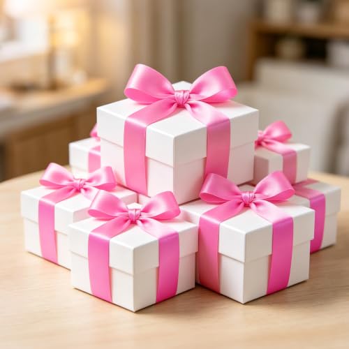 1 Inch x 100yds Dark Pink Satin Ribbon for Crafts
