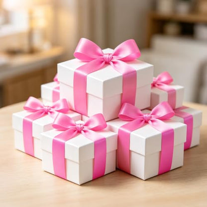 1 Inch x 100yds Dark Pink Satin Ribbon for Crafts