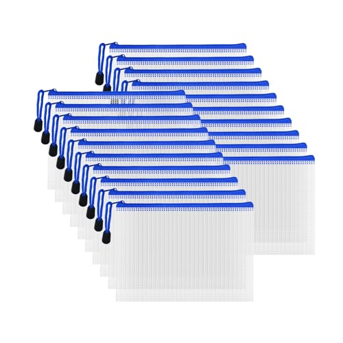 20pcs Mesh Zipper Pouch Bags (20 Count)