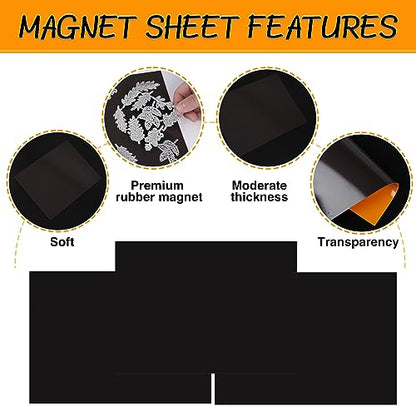 160 Pack Stamp and Die Storage Bag with Magnetic Sheets (160 Count)