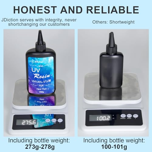 UV Resin 1000g Ultra Clear Hard Type for Jewelry Making (169.07 Fl Oz)