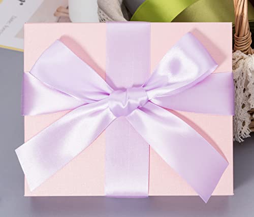 1 1 2 Inch Lilac Solid Satin Ribbon for Gift Wrapping (150 Foot)