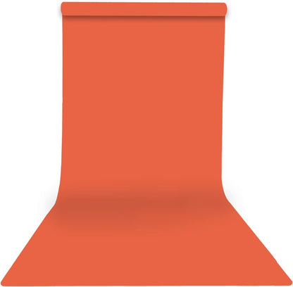Yizhily Seamless Photography Photo Backdrop Background Paper Roll for Photoshoot 53 inches Wide x 16 feet Long, Bright Orange