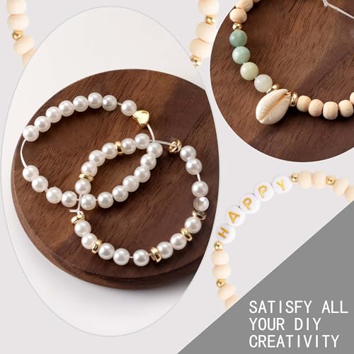 Jewelry Making Supplies Kit Natural Stone Beads for Irregular Natural Stone with for DIY Craft Bracelet Necklace Earrings for Adults